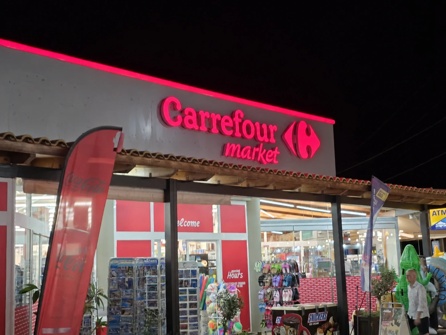 Carrefour Market · Φωτεινή επιγραφή