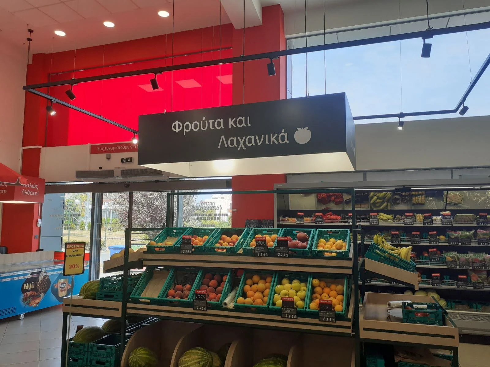 Σήμανση τμήματος καταστήματος